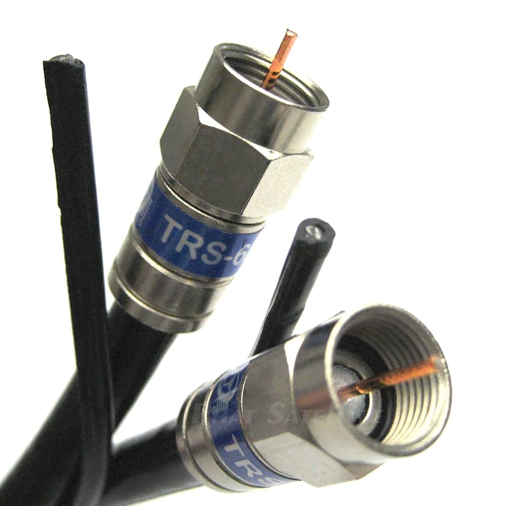 Amazon.com: 100ft Aerial COAXIAL RG6 Messenger Cable w